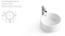New Design Square Ceramic Bathroom Wash Hand Basin Art Basin