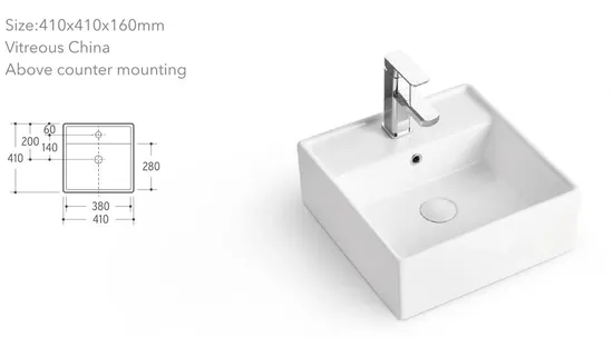 Rectangle Round Traingle Art Basins Countertop Ceramic Sink Bathroom Art Sinks