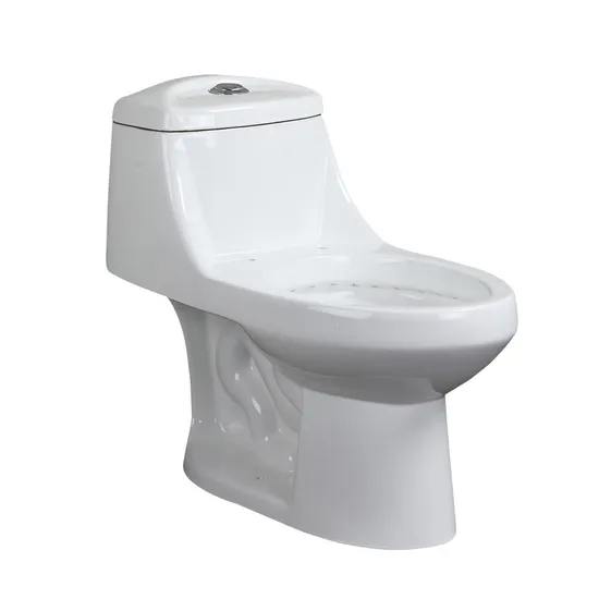 China Manufacturer Bathroom Sanitary Ware White Glazed One Piece Toilet