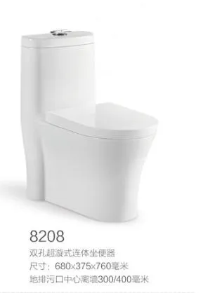 Factory Washing Down Floor Mounted Durable Luxury One Piece Full Glazed Toilet