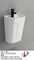 Popular Design Wall-Hung Half Pedestal Basin with Faucet