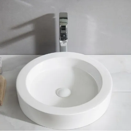 Bathroom Wall Hung Toilet Basin White Color with Art Wash Basin