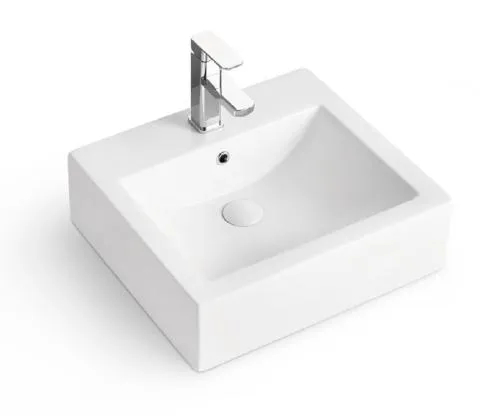 Sanitary Ware Sink Countertop Rectangular Washbasin Ceramic Lavabo Sink