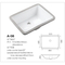 Handmade Under Mount Porcelain Vanity Bowl Bathroom Sink Ceramic