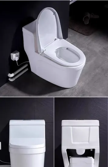 New Design One Piece Round Toilet Floor Mounted Wc Short Design Toilet