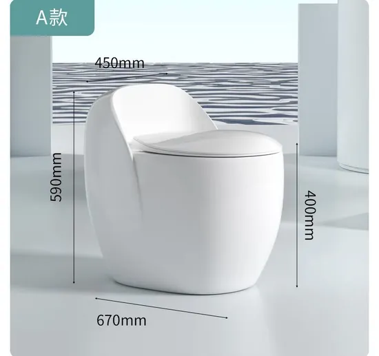Modern Design One Piece Water Closets with Soft Closing Toilet Seat