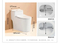 Ceramic Patent Design Sanitary Ware Floor Mounted One Piece Toilet