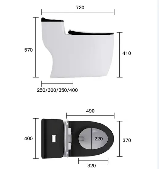 Economical Hotel Bathroom Sanitary Ware Wc Siphonic One-Piece Water Closet