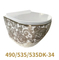 Bathroom Color Popular Wc Ceramica Wall Hung Mounted Toilet