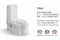 S-Trap Wash Down Bathroom Ceramic One Piece Toilet