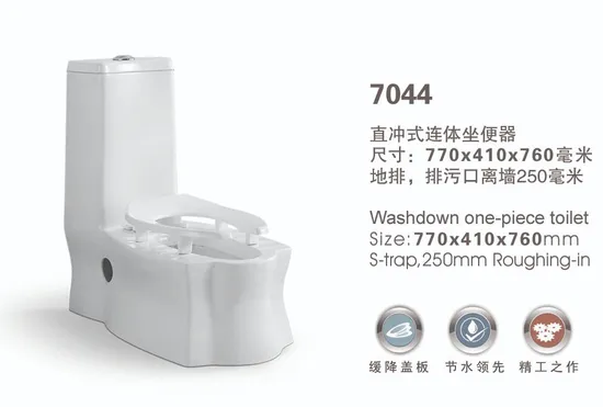 S-Trap Wash Down Bathroom Ceramic One Piece Toilet