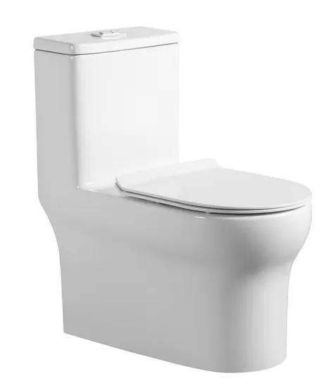 Bathroom Ceramic Siphonic One Piece Wc P-Trap/S-Trap Toilet