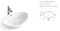 Ceramic Sink Polished White Porcelain Hotel Bathroom Furniture Art Washing Basin
