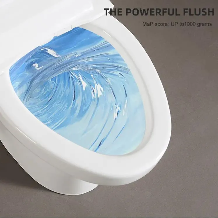 Bathroom Ceramic Siphonic One Piece Wc P-Trap/S-Trap Toilet