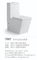Lavatory Vitreous China High Efficiency One-Piece Elongated Siphonic Toilet with Dual-Flush