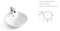 Wholesale White Art Basin Sink Ceramic Washing Basin for Bathroom
