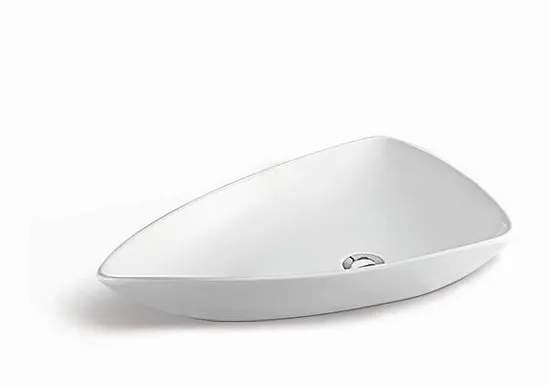 Top Rectangle Washbasin Ceramic Hand Electroplating Art Basin