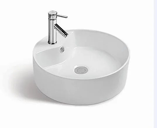 Modern Design Commercial Gold Plating Surface Rectangular Ceramic Wash Basin