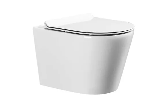 Wall Hung Ceramic Two Piece Bathroom P-Trap Toilet for Adult Sanitary Ware