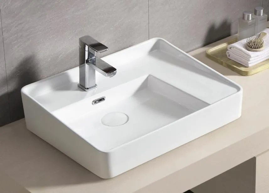 Modern Matte Oval Countertop Bathroom Art Ceramic Sink Basin From Chaozhou