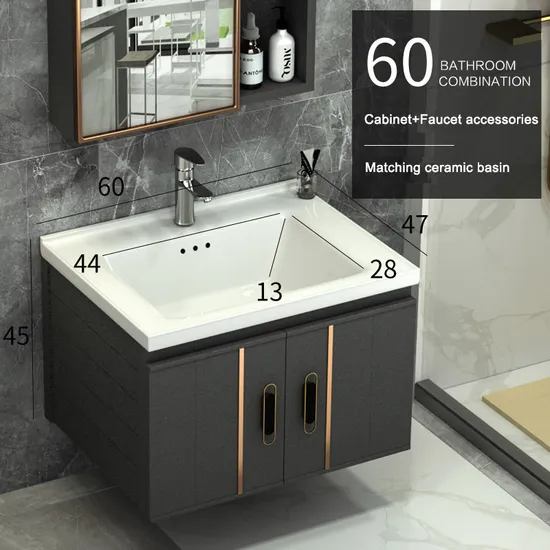 Home Bathroom Stylish Furniture Bathroom Cabinet Wash Basin