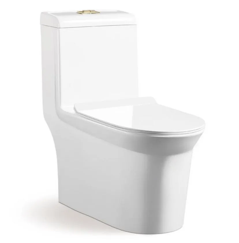 Bathroom Ceramic Washdown One Piece Wc P-Trap/S-Trap Toilet