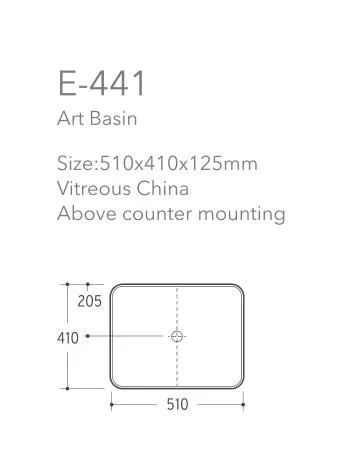 Modern Design Ceramic Art Counter Top Wash Basin Bathroom Basin