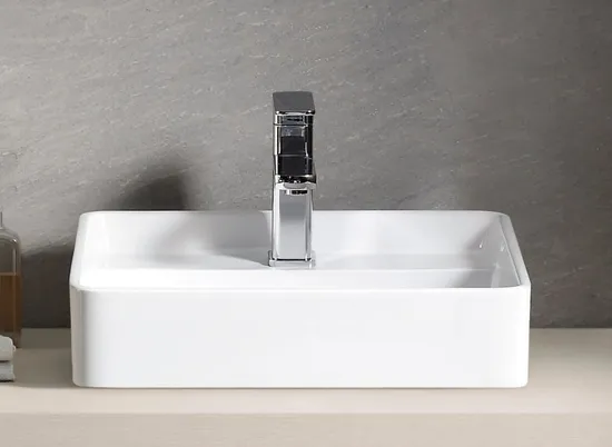 White Friendly Hand Washing Artificial Art Basin for Bathroom