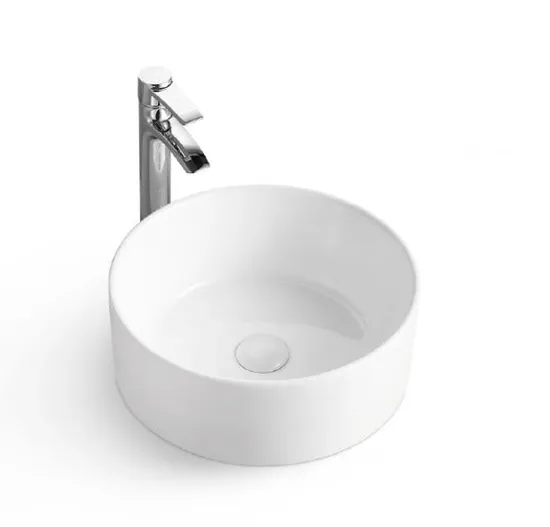 Small Solid Surface Resin Stone Sink Bathroom Vanity Wash Basin