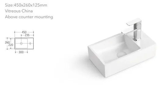 Wash Basin with Ceramic Sanitary High Quality Bathroom Art Basin