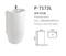 Floor Standing White Artificial Marble Stone Pedestal Basin Freestanding Basin