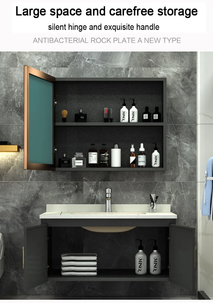 2023 New Desig Wholesale Bathroom Square Ceramic Lavabo Vanity Top Cabinet