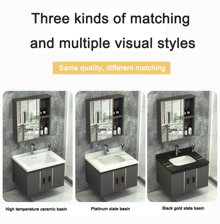 2023 New Desig Wholesale Bathroom Square Ceramic Lavabo Vanity Top Cabinet