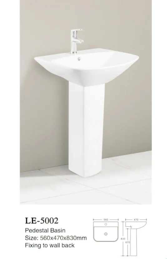 Central Factory Direct Supplying Wash Hand Pedestal Basin