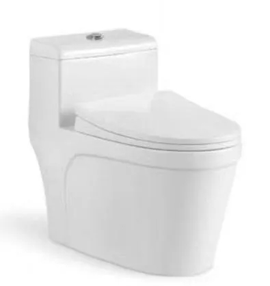 Chaozhou Factory Siphonic S Trap One Piece Toilet with Soft Seat Cover