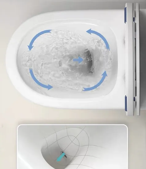 Factory Supply Sanitary Ware White Color Round Water Closet