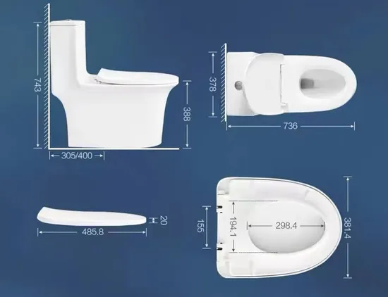 Siphonic One Piece Toilet Bowl Cheap Price