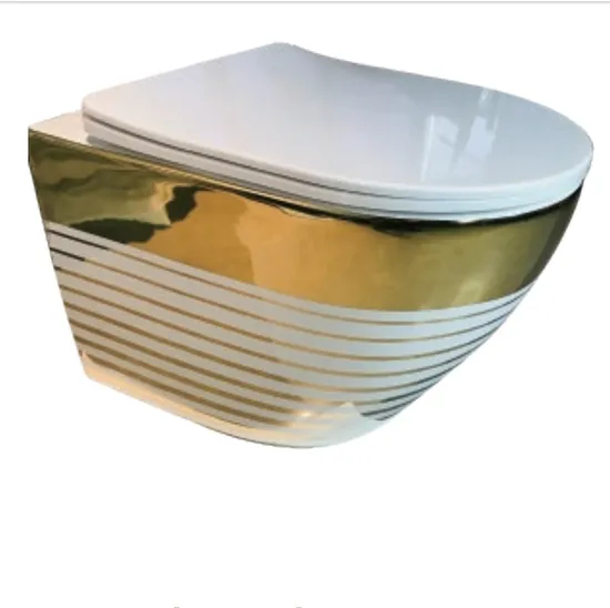 New Bathroom Wall Hung Toilet Ceramic Color Luxury Toilet