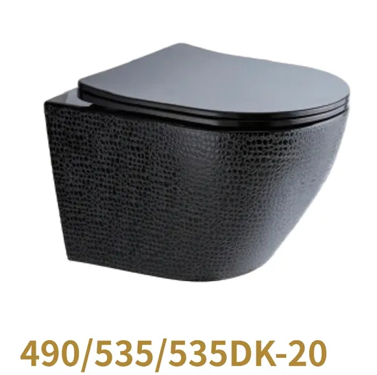 Ceramic Wall Mounted Toilet Washdown Wall Hung Toilet with Seat Cover