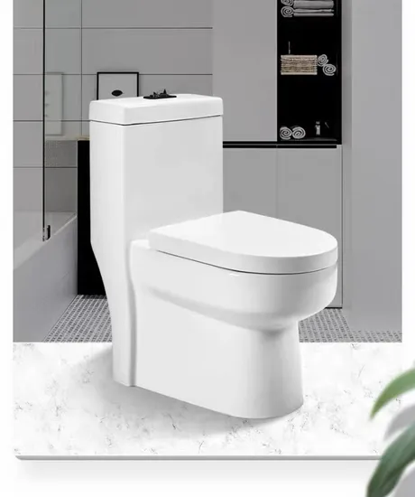 Bathroom Ceramic One-Piece Toilet Bowl