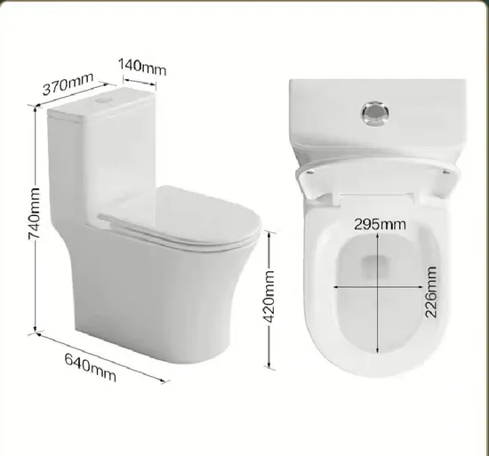 Economical Hotel Bathroom Sanitary Ware Wc Siphonic One-Piece Water Closet