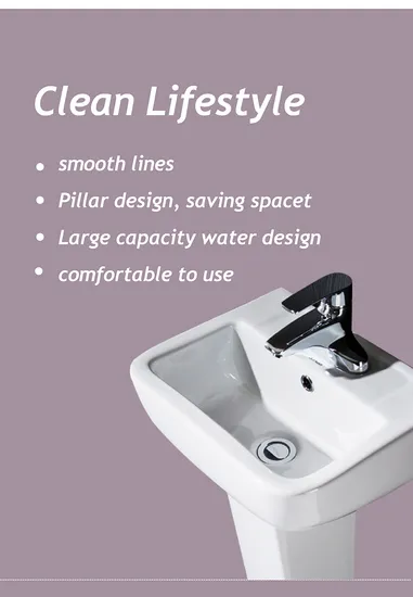 China Design Wholesale Sanitary Ware Bathroom Pedestal Wash Basin