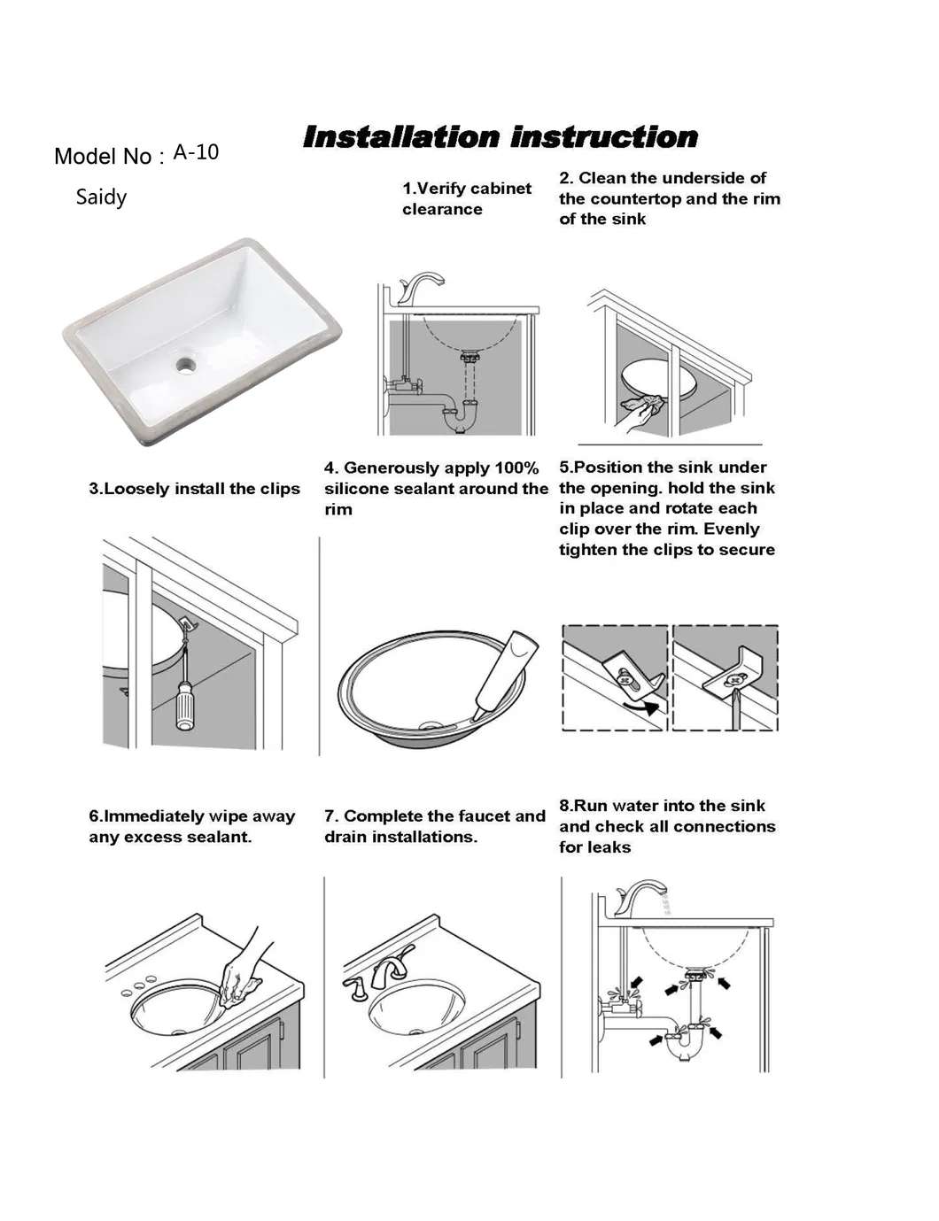 Top Mount White Double Bowl Rectangular Quartz Faucet Bathroom Basin Kitchen Sinks