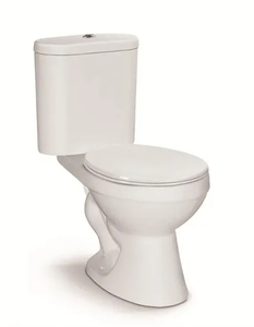 Two Piece Toilet Ceramic Square Shape Toilet Small Size Wc