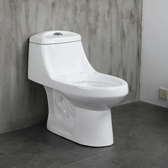 China Manufacturer Bathroom Sanitary Ware White Glazed One Piece Toilet