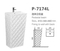 Floor Standing Artificial Marble Solid Surface Stone Pedestal Basin Freestanding Basin