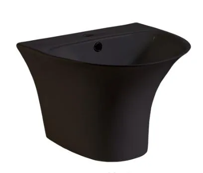 Popular Design Sanitaryware Ceramic Wall-Hung Half Pedestal Basin