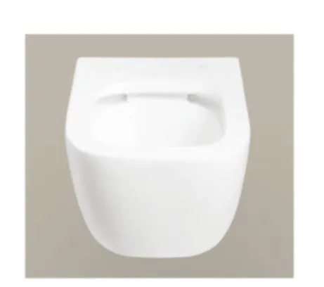 White Wall Hung Toilet with UF Soft Close Seat Cover