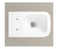 Bathroom Toilet Wall Hung Ceramic One Piece Dual Flush Sanitary Ware