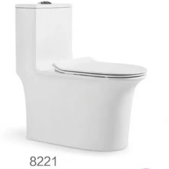 Modern Design Siphonic Bathroom Sanitaryware Wc White One-Piece Toilet